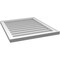 Ekena Millwork Vertical Surface Mount PVC Gable Vnt: Non-Functional, w/2"W x 1-1/2"H, Brickmould Frame, 24"W x 28"H GVPVE24X2802SN - alternate 3